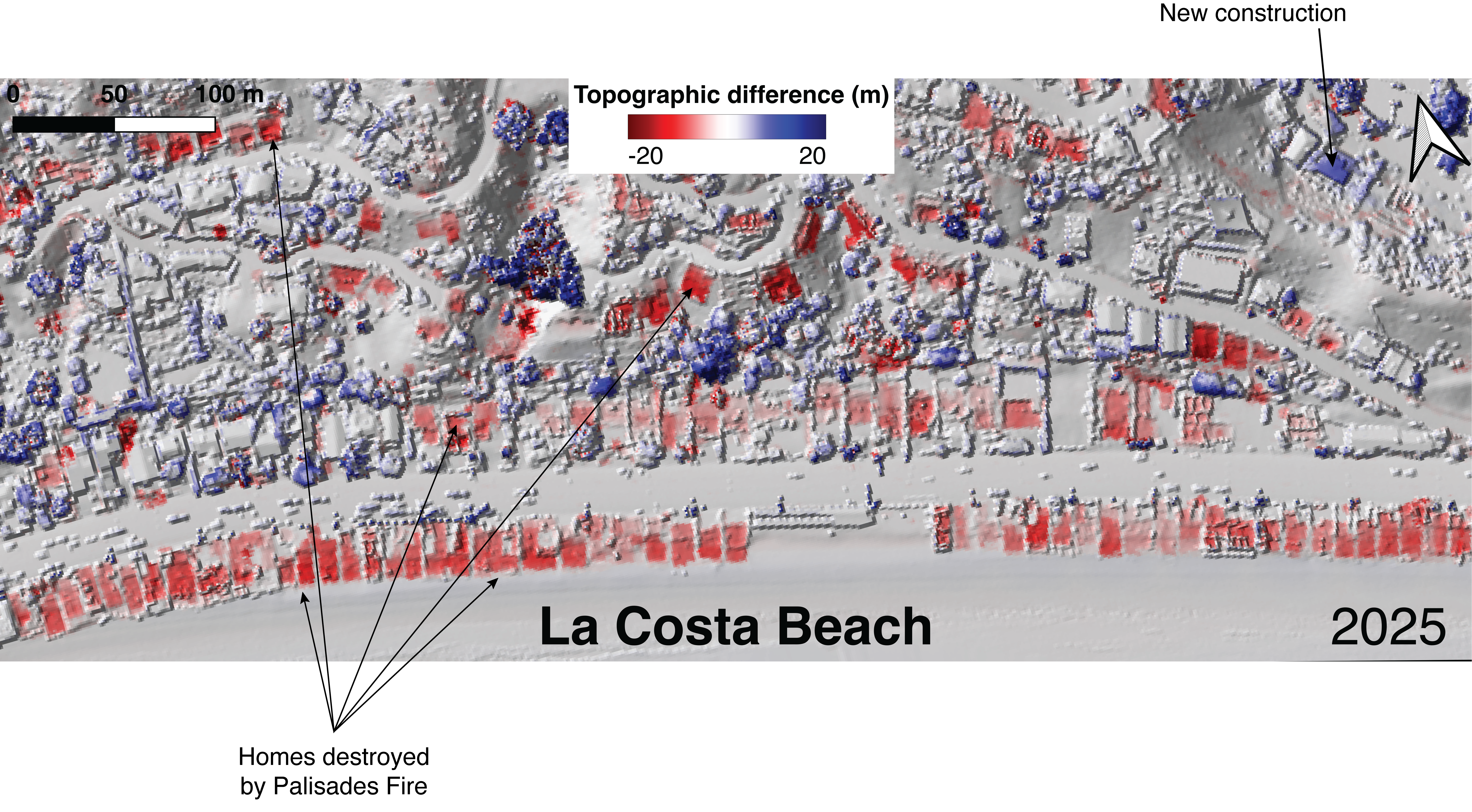 La Costa Beach differencing results