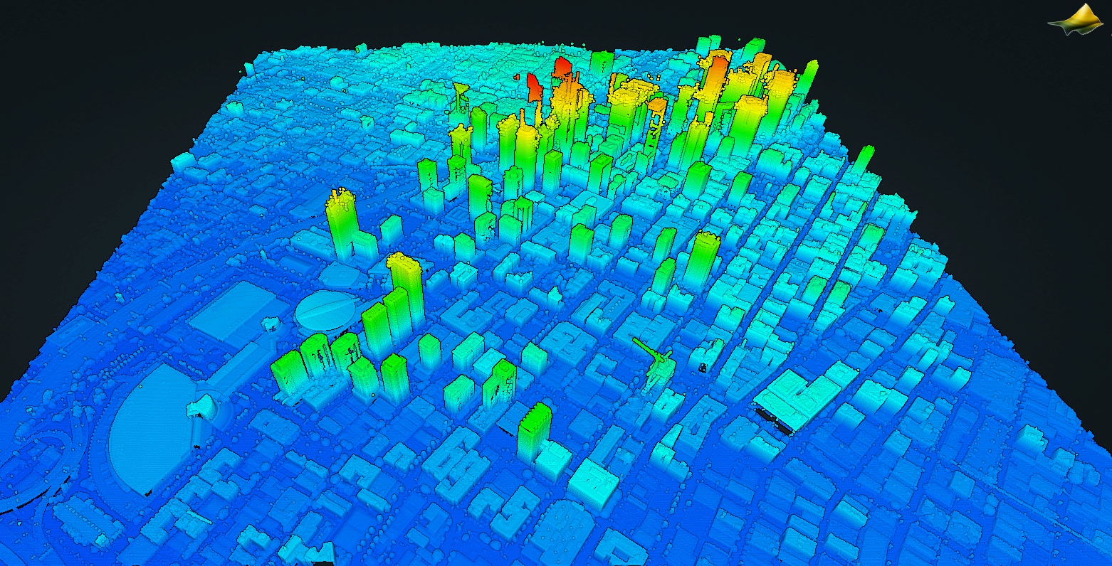 Lidar scan of Los Angeles